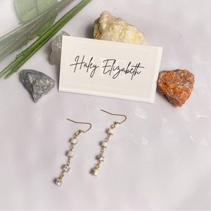 1. Howlite Dangle Earrings